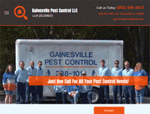 Tablet Screenshot of gainesvillepest.com